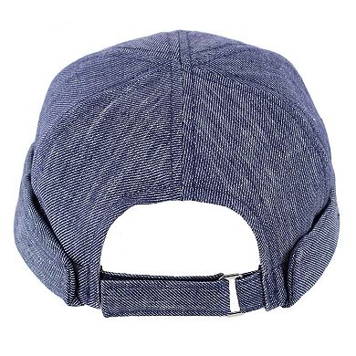 Wigens Men's Denim Linen Docker Cap