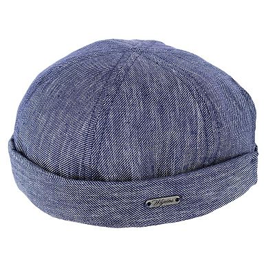 Wigens Men's Denim Linen Docker Cap