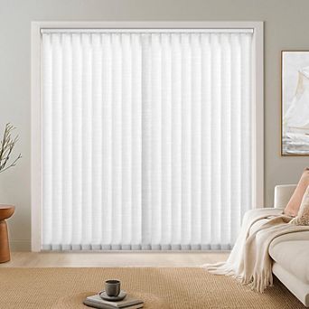 Light Filtering Vertical Blinds Replacement Slats, 82.5"x3.5", 20 Pack, White