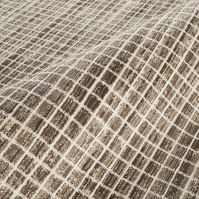 Abani Rugs Austin AUS100A Modern Brown Micro Grid Pattern Minimalist Area Rug