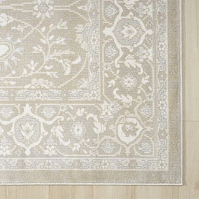 Abani Dalia DAL140A Floral Oriental Sand Rug