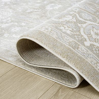 Abani Dalia DAL140A Floral Oriental Sand Rug