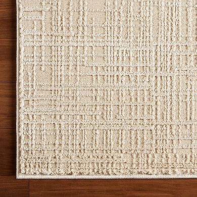 Abani Neutral NTL200B Beige Textured Weave Area Rug