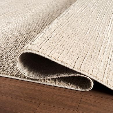 Abani Neutral NTL200B Beige Textured Weave Area Rug