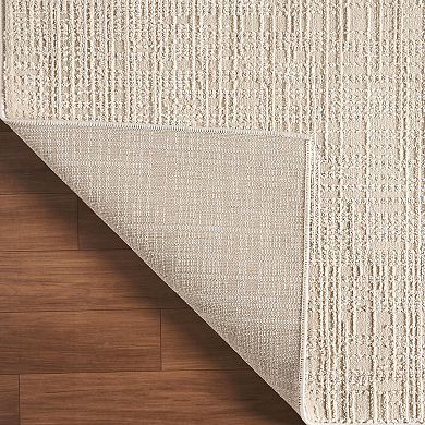 Abani Neutral NTL200B Beige Textured Weave Area Rug