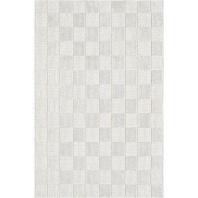 Abani Rugs Luca LUC110A Ivory Checkerboard Textured Area Rug
