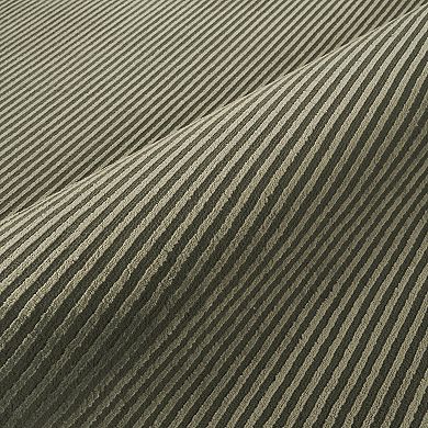Abani Rugs Plush Deco PDE150B Machine Washable Textured Stripes Green Area Rug