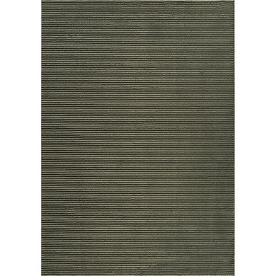Abani Rugs Plush Deco PDE150B Machine Washable Textured Stripes Green Area Rug