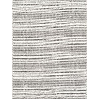 Abani Rugs LUC130A Striped Loop Texture Grey Cream Area Rug