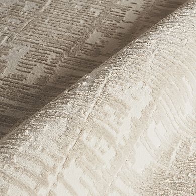 Abani Rugs Plush Deco PDE120A Machine Washable Textured Grid Cream Area Rug