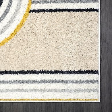 Abani Rugs Deco DEC190A Modern Links Area Rug