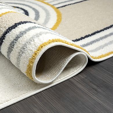 Abani Rugs Deco DEC190A Modern Links Area Rug