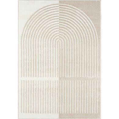 Abani Rugs Nuevo NUE210A Modern Arched Area Rug