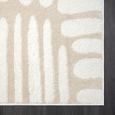 Abani Rugs Nuevo NUE200A Modern Beige Area Rug