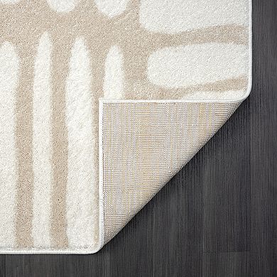 Abani Rugs Nuevo NUE200A Modern Beige Area Rug