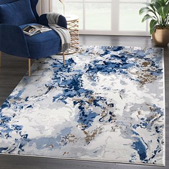 Abani Rugs Regal REG100A Grey Blue Transitional Abstract Area Rug