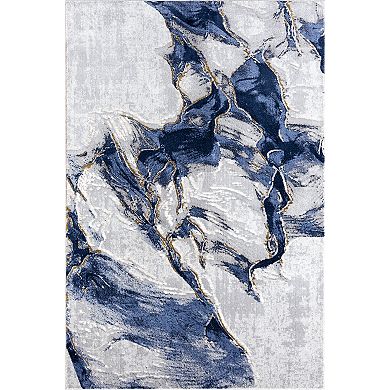 Abani Rugs Regal REG220A Grey Blue Abstract Area Rug