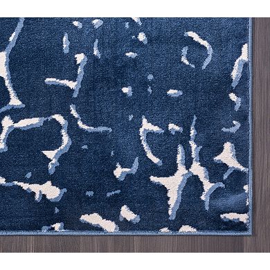 Abani Rugs Regal REG250A Blue Abstract Pebbles Area Rug