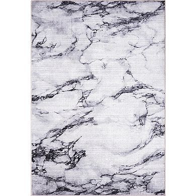 Abani Rugs Parker Collection PAR220A Ivory Marble Area Rug