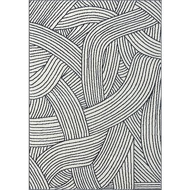 Abani Rugs Nuevo NUE230A Modern Lined Area Rug