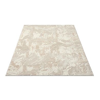 Abani Rugs Terra TER110A Cream Beige Abstract Wavy Area Rug
