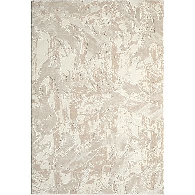 Abani Rugs Terra TER110A Cream Beige Abstract Wavy Area Rug