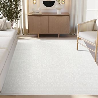 Abani Rugs Regal REG520A Cream Tone-on-Tone Vintage Inspired Area Rug