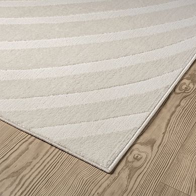 Abani Zen ZEN100A Neutral Modern Linear Cream Area Rug