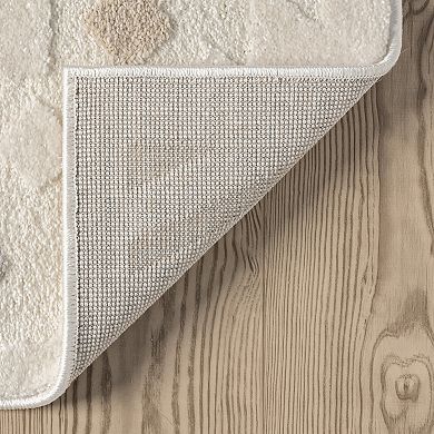 Abani Cozy COZ160A Cream Grey Medallion Area Rug