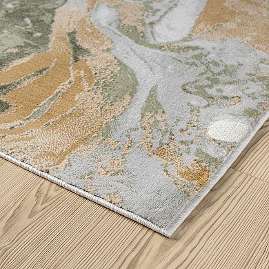 Abani Rugs Regal REG140C Abstract Grey Green Area Rug