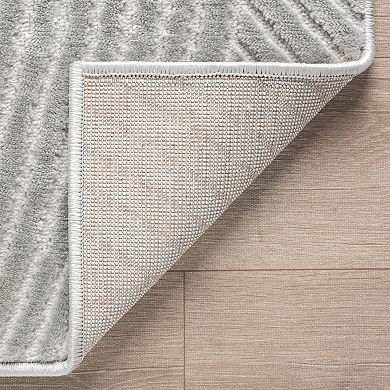 Abani Neutral NTL130C Grey Zen Reiki Circles Area rug