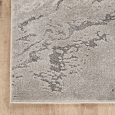 Abani Beau BEA120A Marble Taupe Grey Abstract Area Rug
