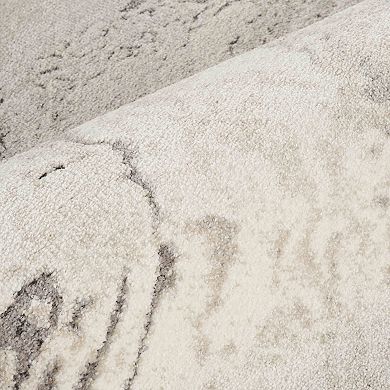Abani Beau BEA120A Marble Taupe Grey Abstract Area Rug