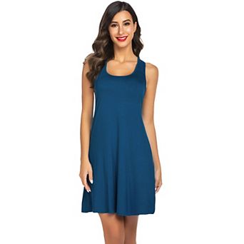 Avidlove Nightgowns for Women Sleeveless Tank Cotton Sleep Dress Racerback Nightshirts