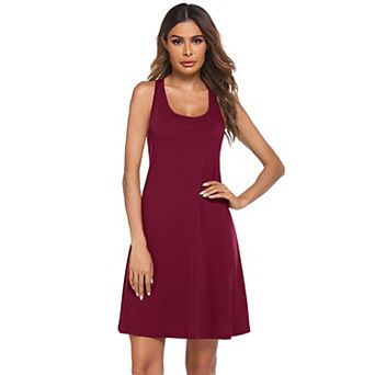Avidlove Nightgowns for Women Sleeveless Tank Cotton Sleep Dress Racerback Nightshirts