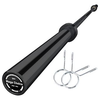 Professional Sturdy Steel Barbell Bar 7FTStraight Weightlifting Bar with Anti-Slip Knurling