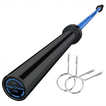 Professional Sturdy Steel Barbell Bar 7FTStraight Weightlifting Bar with Anti-Slip Knurling