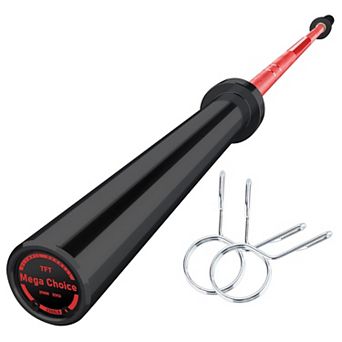 Professional Sturdy Steel Barbell Bar 7FTStraight Weightlifting Bar with Anti-Slip Knurling