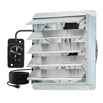 Heavy-Duty EC Motor Shutter Exhaust Fan-Adjustable Speed,Low Noise,High CFM Wall Mounted Ventilation