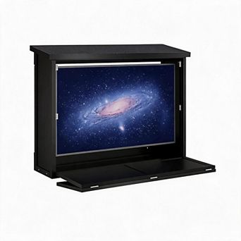 Outdoor TV Enclosure TV Display Protectors Wood Wall-Mounted TV Cabinet