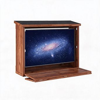 Outdoor TV Enclosure TV Display Protectors Wood Wall-Mounted TV Cabinet