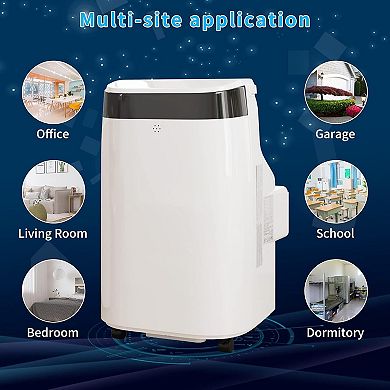10,000 BTU Portable Air Conditioner with 3-in-1 Cooling, 450 Sq.Ft Coverage