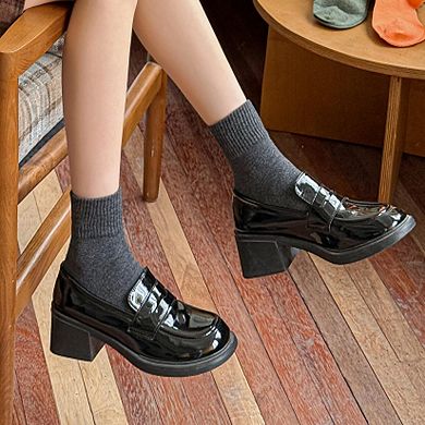 Funny Halloween Embroidered Crew Socks Spooky Festive Casual Gift