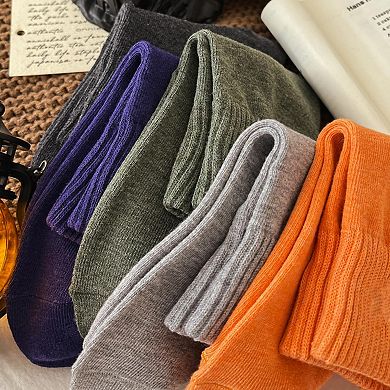 Funny Halloween Embroidered Crew Socks Spooky Festive Casual Gift