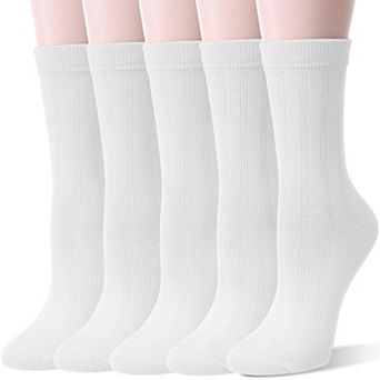 Merino Wool Boot Socks Warm Breathable Cozy Work Casual 5 Pair Pack