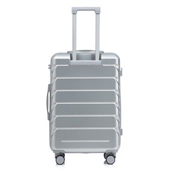 Pnronnc ABS Hard Shell Carry On Luggage with Combination Lock and Spinner Wheels