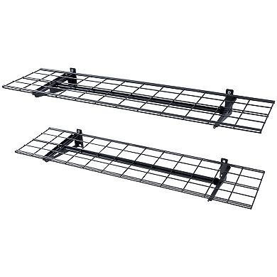 Heavy Duty Wall Mounted Garage Storage Shelves for Shop Shed and Garage Organization