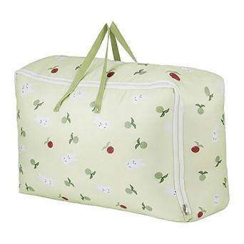 Extra Big Capacity Oxford Organizer Bag, Cute Cartoon Pattern Zipper Bag for Bedding Packing