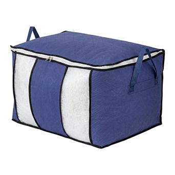Dustproof Large Capacity Moving Sack, Side Handle Quilt Storage Bag for Underbed Placement