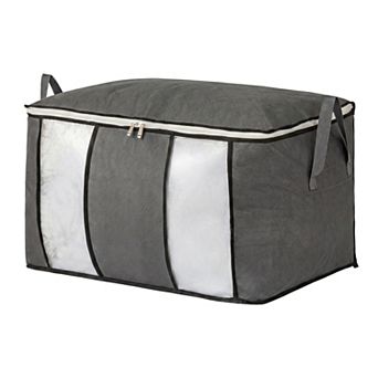 Dustproof Large Capacity Moving Sack, Side Handle Quilt Storage Bag for Underbed Placement